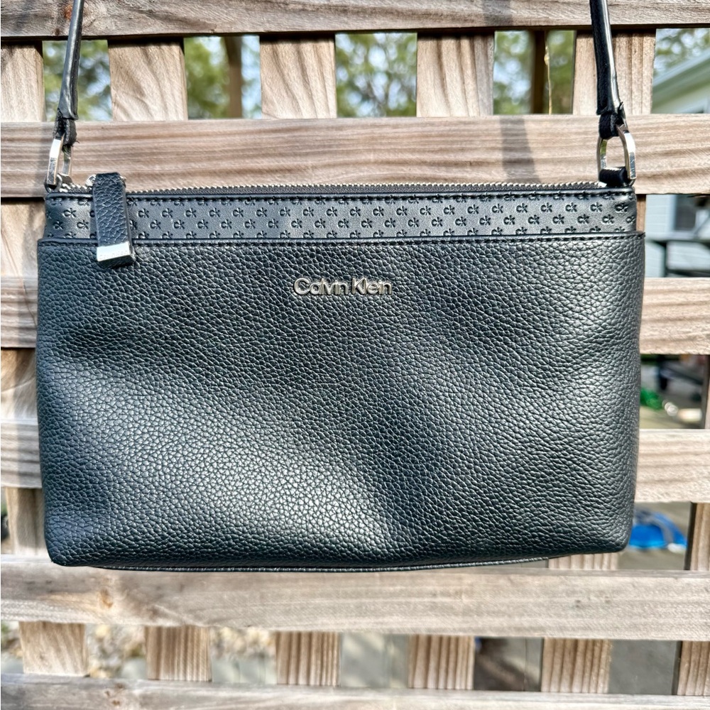 Calvin Klein Textured Black Crossbody Bag